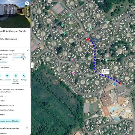 Mh699 - 4 Min à Pied De La Fun Zone - 3ch - Terrasse Et Clim - Les Charmettes 4 étoiles Campeggio *